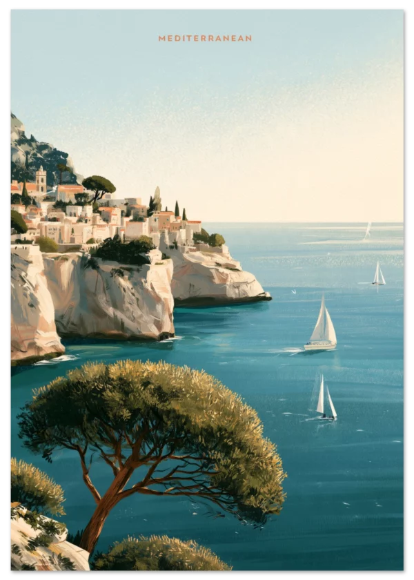 The Mediterranean Coast  — Matte Art Print