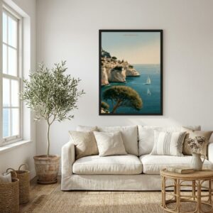 The Mediterranean Coast — Framed Print