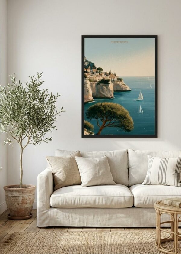 The Mediterranean Coast — Framed Print