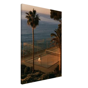 Sunset Padel — Riviera Court — Canvas Print