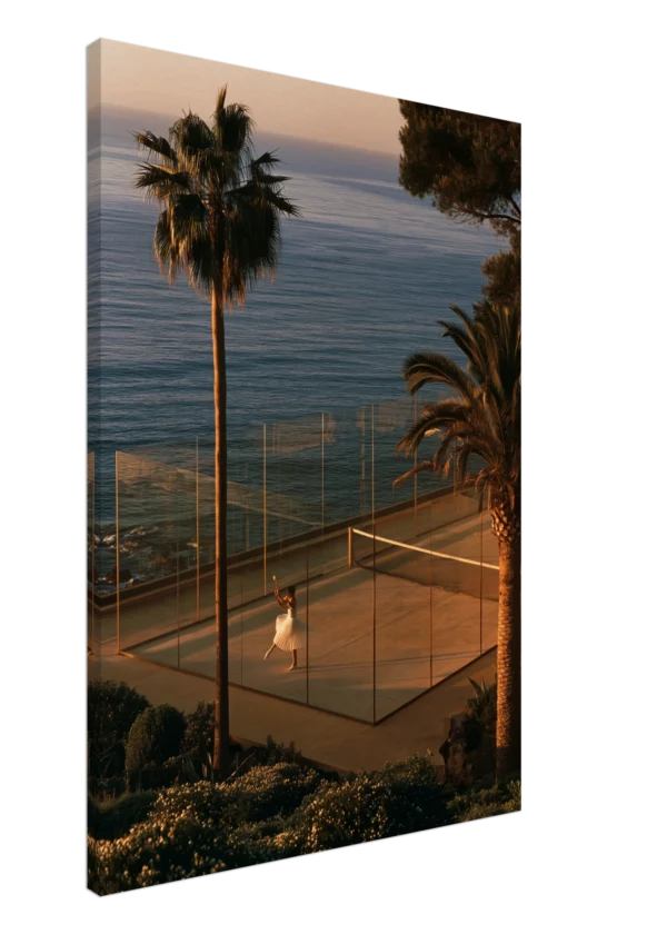 Sunset Padel — Riviera Court — Canvas Print