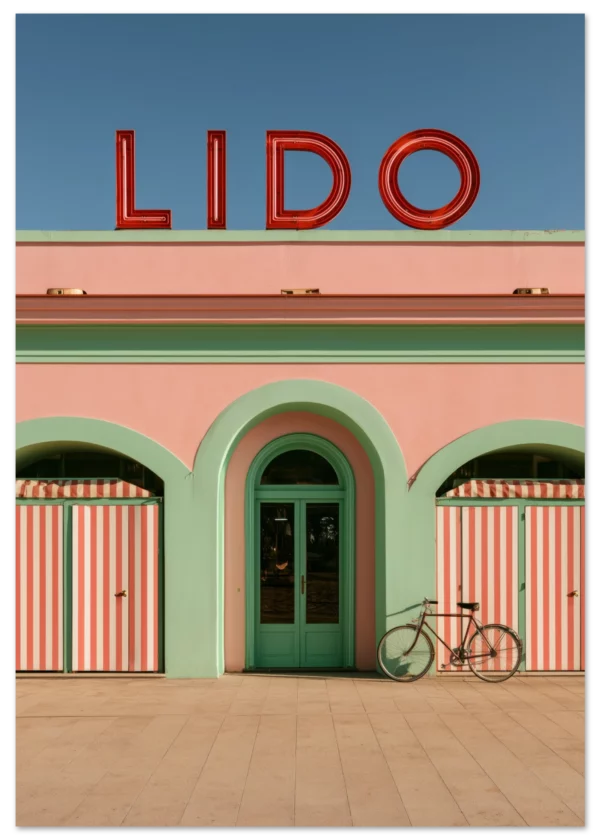 Lido — Italian Riviera 1950s — Matte Art Print