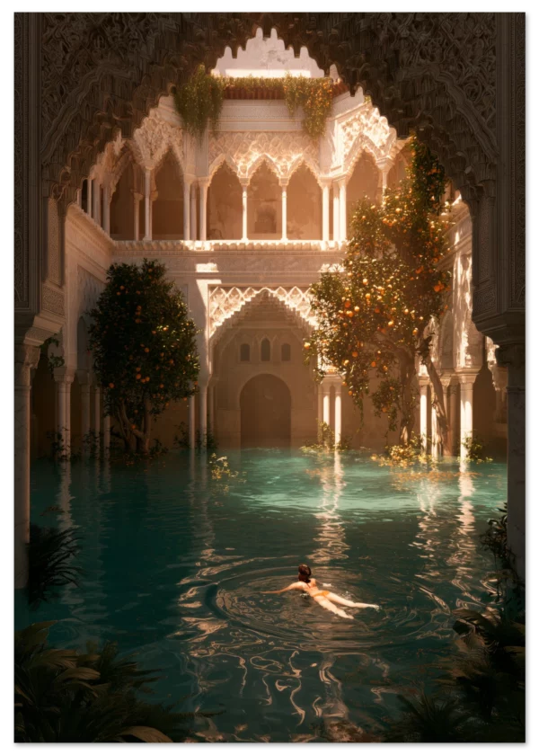 Sunken Courtyard — Andalusia — Matte Art Print