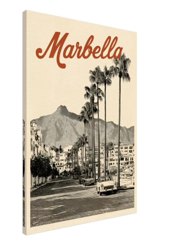 Marbella Boulevard — Canvas Print
