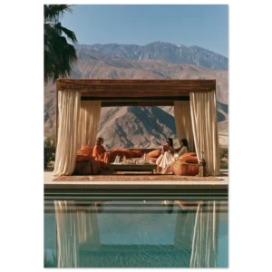 Desert Tea — Palm Springs Cabana  — Matte Art Print