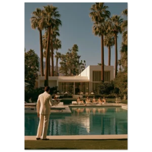 Poolside Service — Palm Springs Estate — Matte Art Print
