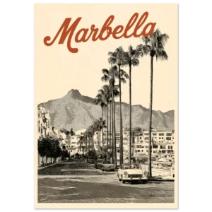 Póster de arte mate — Marbella Boulevard