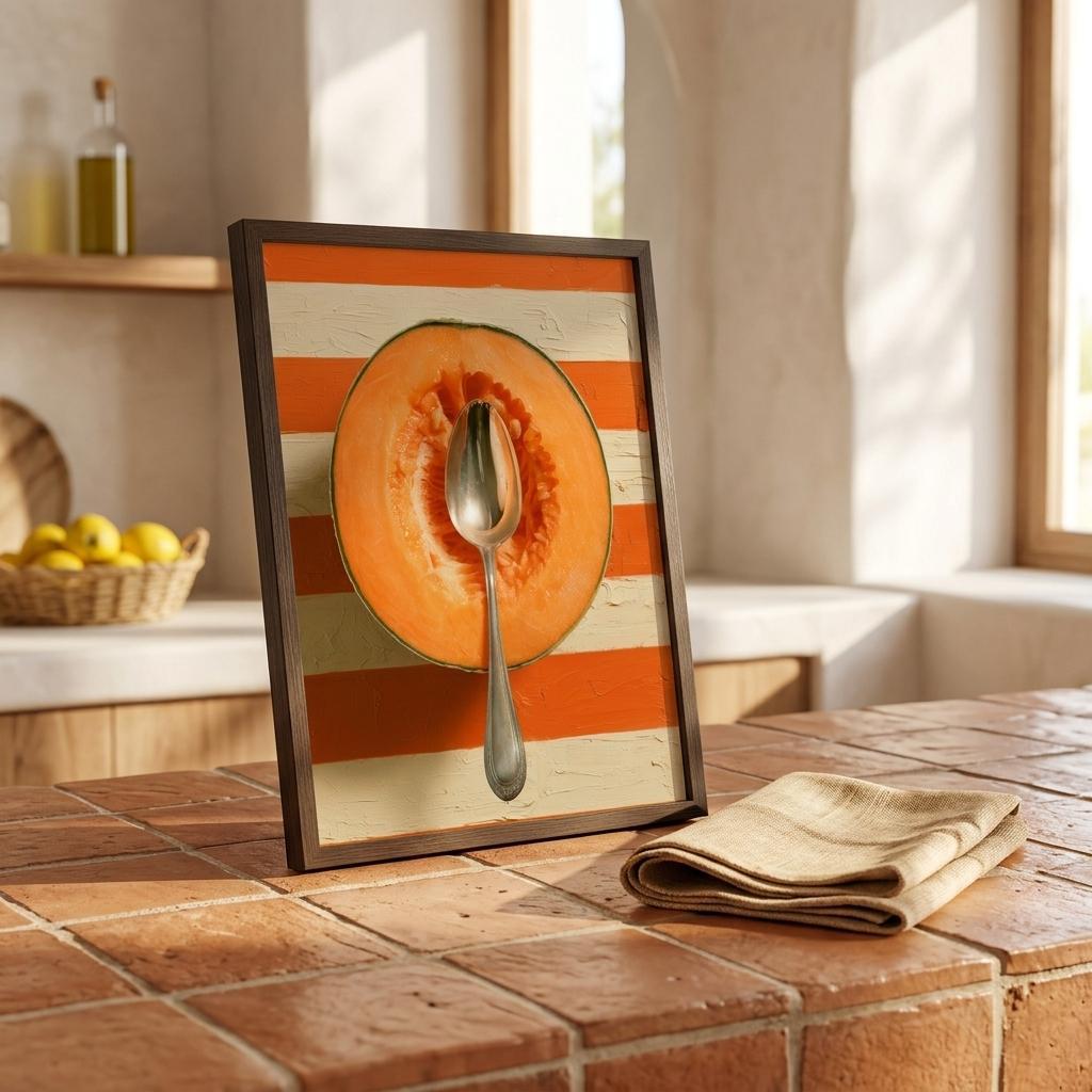 The Cantaloupe framed print | Atelier Marbella