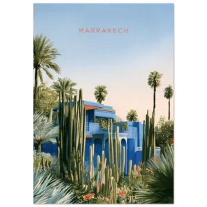 Majorelle Blue — Marrakech — Matte Art Print