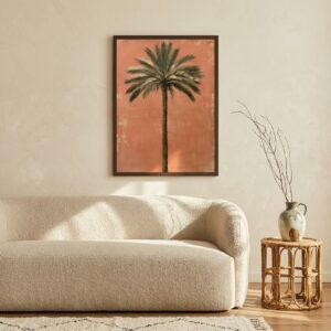 Terracotta Palm — Framed Print