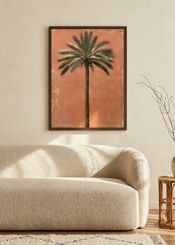 Terracotta Palm — Framed Print