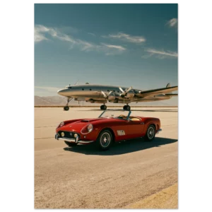 Rosso on the Tarmac — The Red Spyder — Impression d'art mat