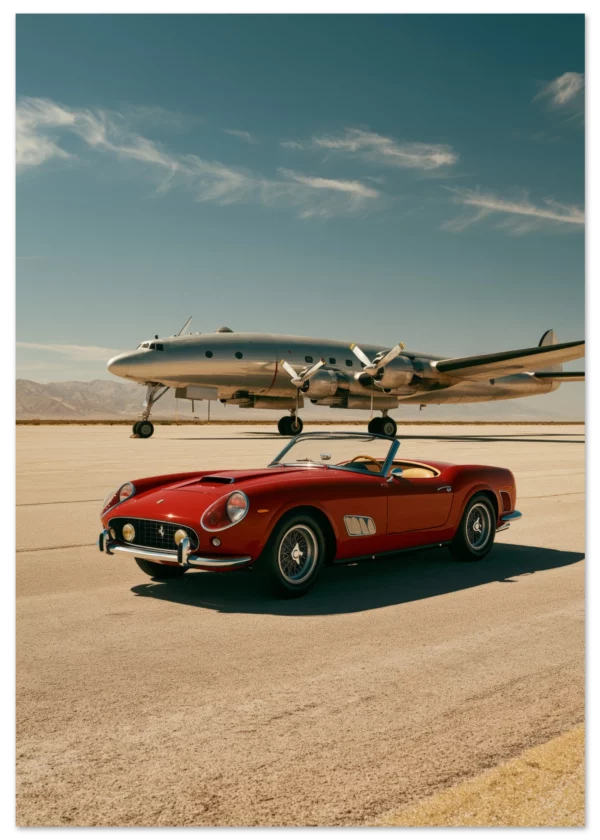 Rosso on the Tarmac — The Red Spyder — Impresión artística mate