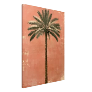Palmera terracota — Impresión en lienzo