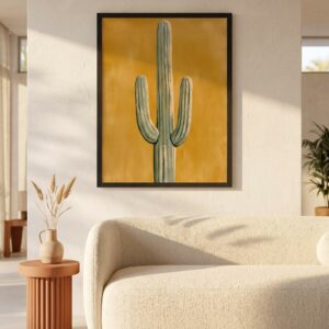 Saguaro Gold — Sonoran Sun — Framed Print