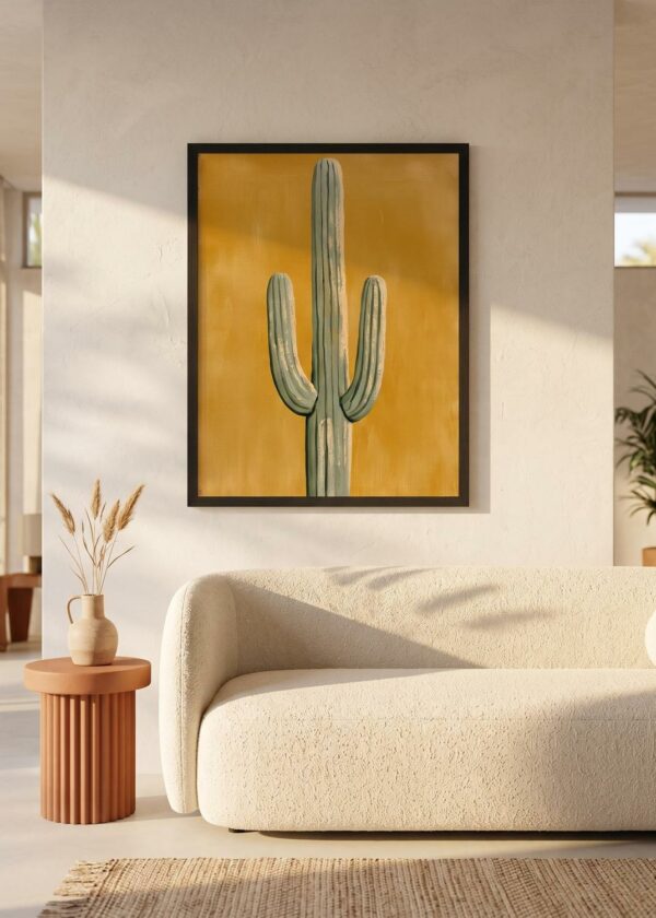 Saguaro Gold — Sonoran Sun — Framed Print