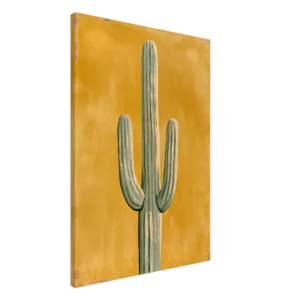Saguaro Dorado — Sol de Sonora — Impresión en lienzo