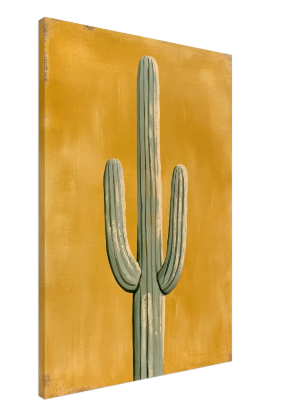 Saguaro Dorado — Sol de Sonora — Impresión en lienzo