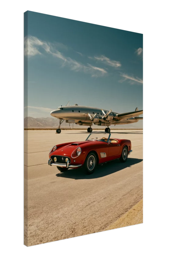 Rosso on the Tarmac — The Red Spyder — Canvas Print