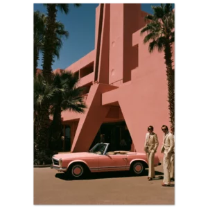 Pink Pagoda — Palm Springs — Matte Art Print