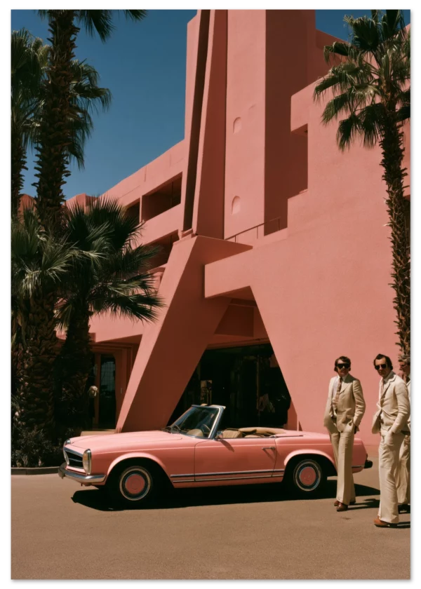 Pink Pagoda — Palm Springs — Matte Art Print