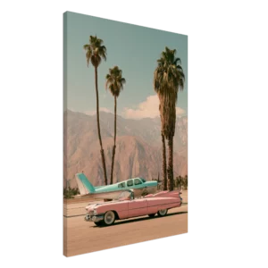 Palm Springs Runway — Canvas Print