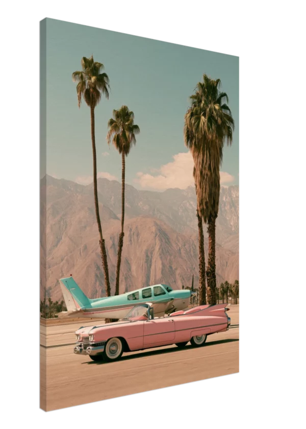 Palm Springs Runway — Canvas Print