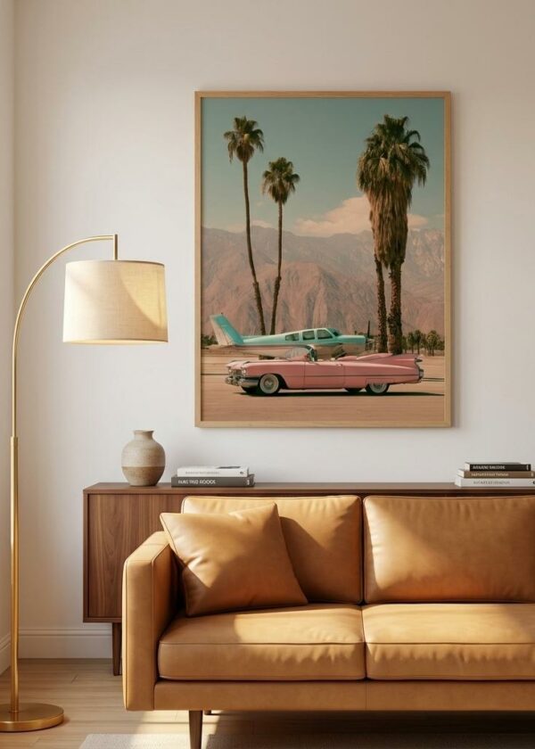 Palm Springs Runway — Framed Print