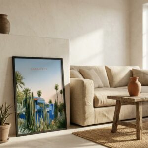 Majorelle Blue — Marrakech — Framed Print