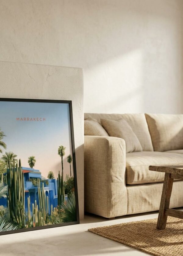 Majorelle Blue — Marrakech — Framed Print