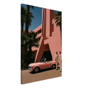 Pink Pagoda — Palm Springs — Canvas Print