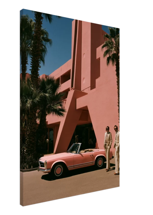 Pink Pagoda — Palm Springs — Canvas Print